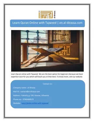 learn quran online with tajweed en al dirassa com