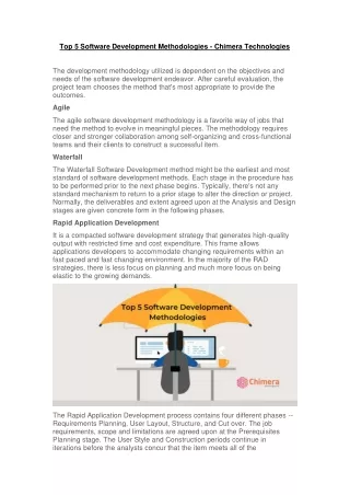 top 5 software development methodologies chimera