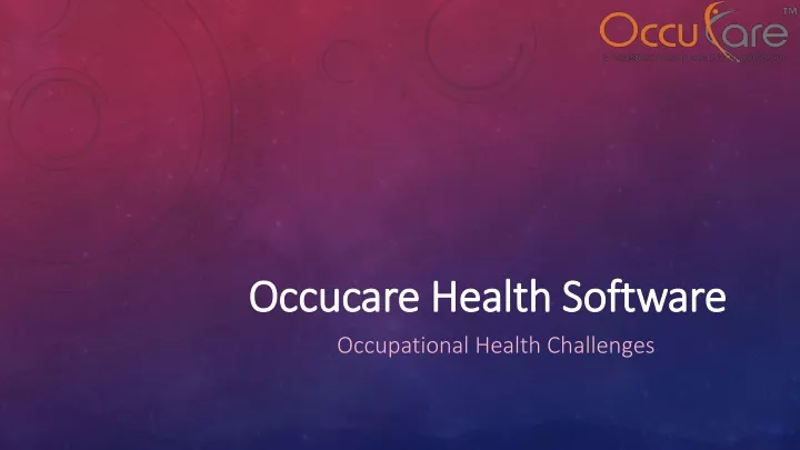 occucare health software