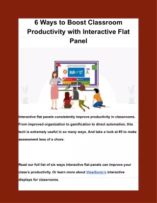 6 ways to boost classroom productivity with