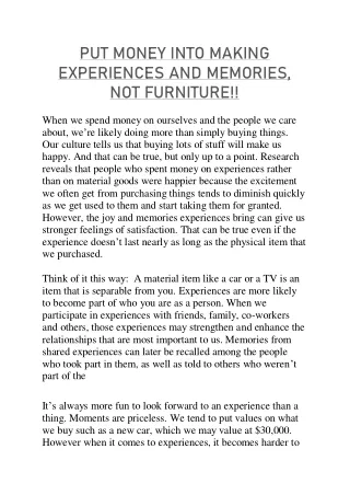 RENT FURNITURE