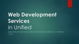 Web development and Mobile app designing Services | Virginia | USA