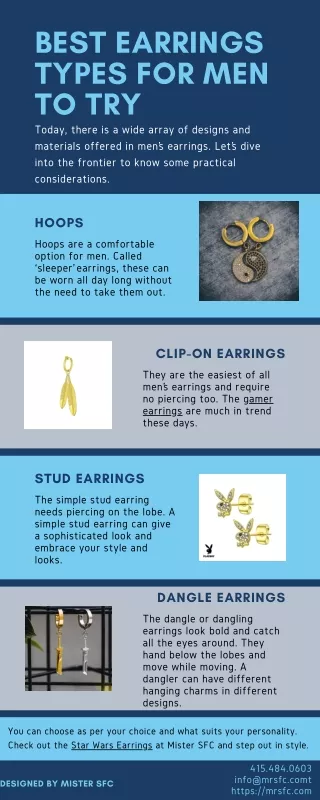 Best Earrings Types for Men to Try