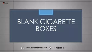 blank cigarette boxes