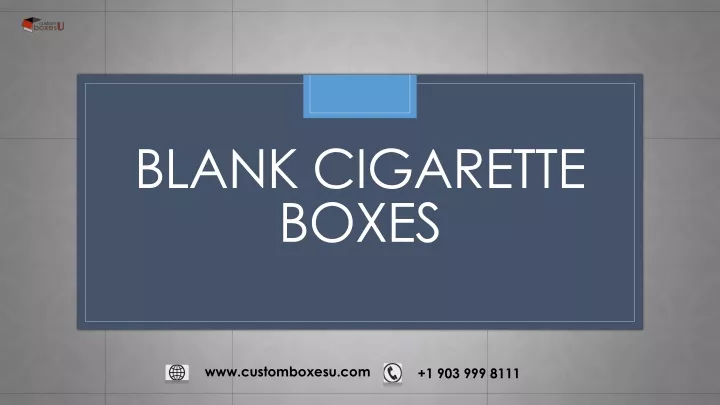 blank cigarette boxes