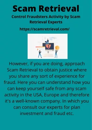 Control Fraudsters Activity by Scam Retrieval Experts