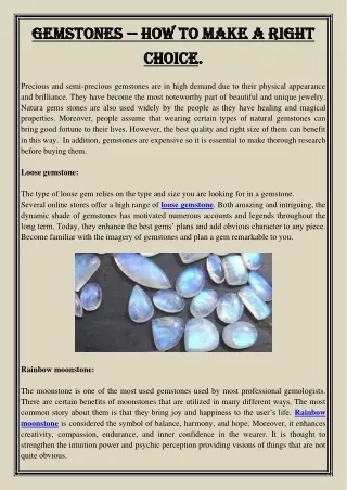 gemstones gemstones how to make a right