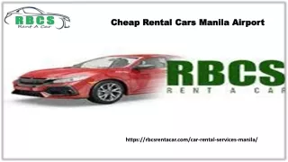 Cheap Rental Cars Manila Airport | RBCS Rent a Car