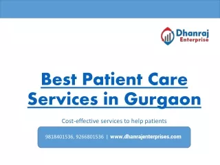 Best Patient Care Services in Gurgaon