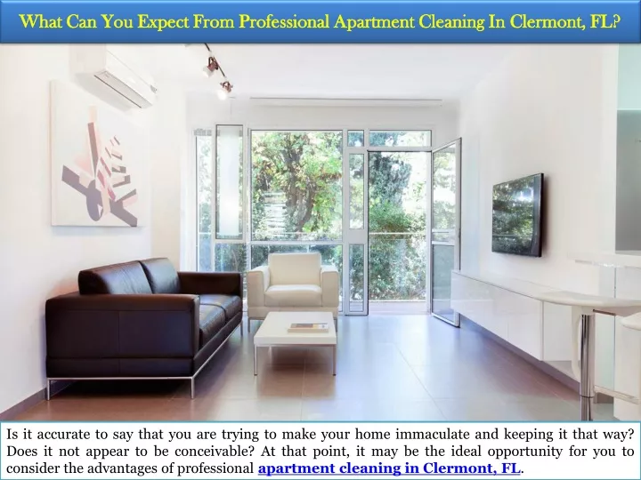 what can you expect from professional apartment cleaning in clermont fl