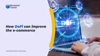 How can DeFi e-commerce support?