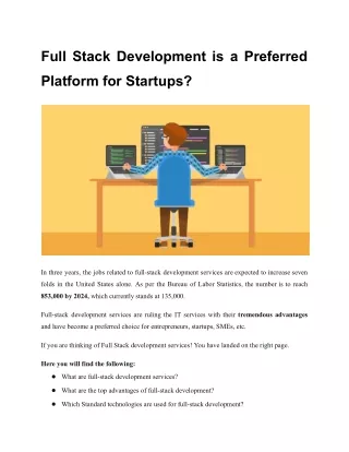 full stack development is a preferred