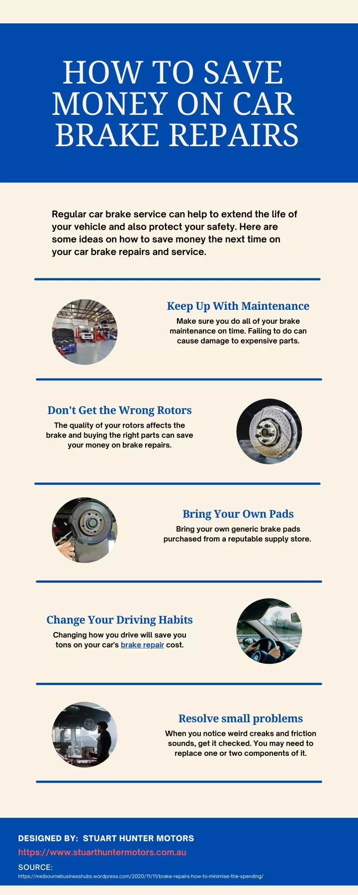 how to save money on car brake repairs