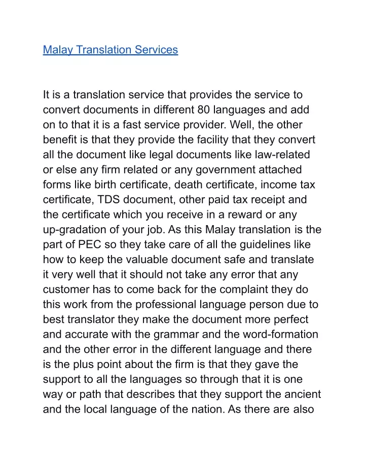 malay translation services