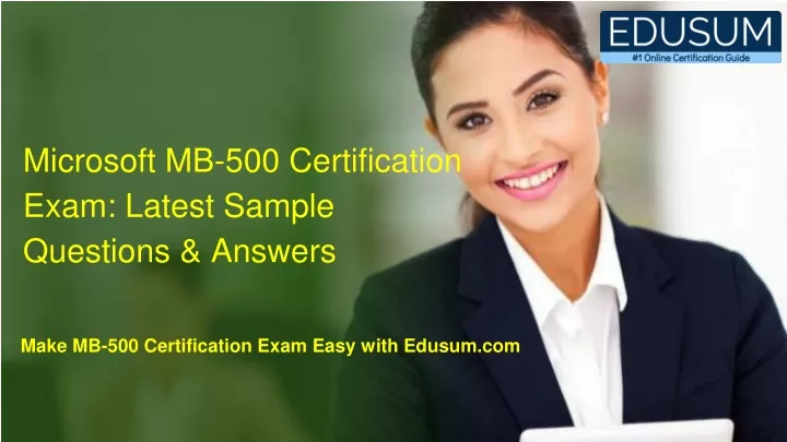 microsoft mb 500 certification exam latest sample