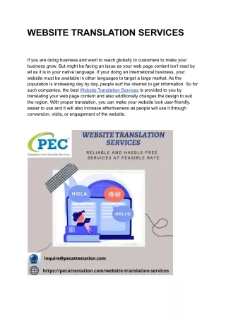 website translation services