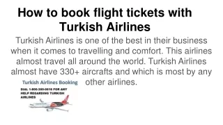 how to book flight tickets with turkish airlines