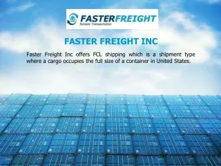 faster freight inc