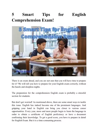 5 comprehension exam