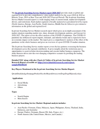 the in private searching service market report