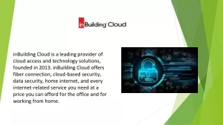 inbuilding cloud is a leading provider of cloud