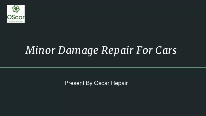 minor damage repair for cars