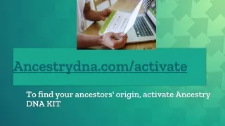 ancestrylogin - Activate ancestry DNA Kit