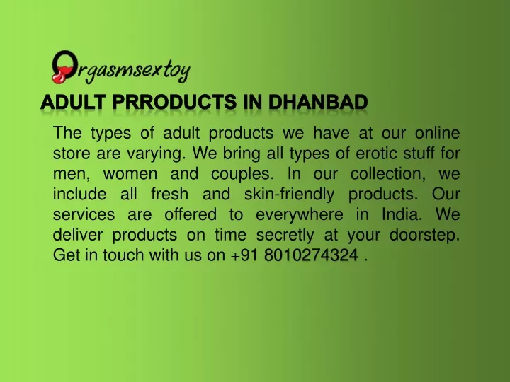 adult prroducts in dhanbad