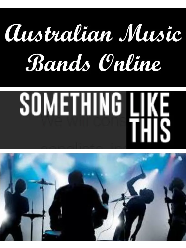 australian music bands online