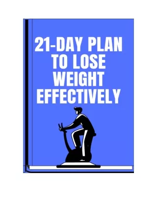 21-day Plan to Lose Weight Effectively