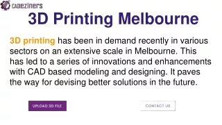 3D Printing Melbourne