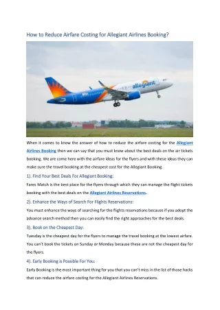 how to reduce airfare costing how to reduce
