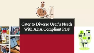 cater to diverse user s needs with ada compliant pdf