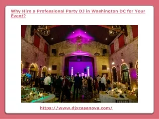 Why Hire a Professional Party DJ in Washington DC for Your Event