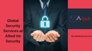 global security services at allied int security