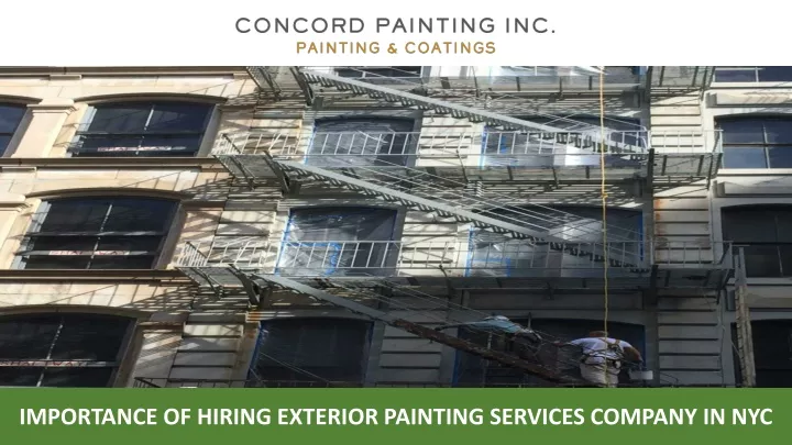 importance of hiring exterior painting services