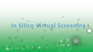 in silico virtual screening