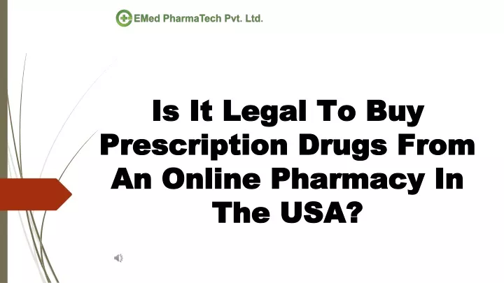 is it legal to buy prescription drugs from