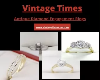 Buy Antique Diamond Engagement Rings
