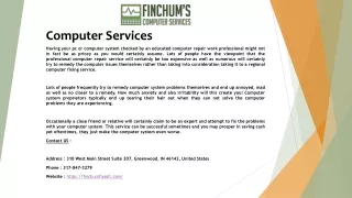 computer services