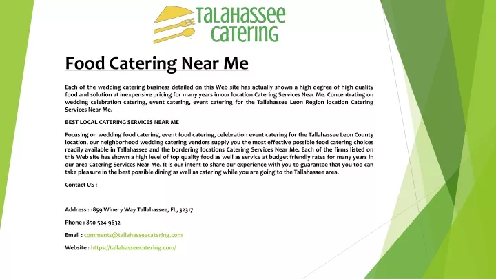 food catering near me