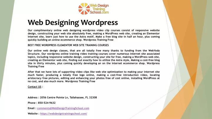 web designing wordpress