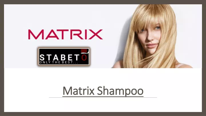 matrix shampoo