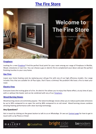 the fire store