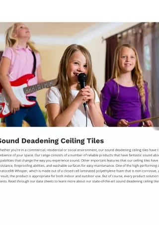 Sound Deadening Ceiling Tiles