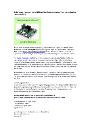 global media processors market 2021