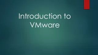 introduction to vmware