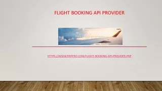 Flight Booking API Provider