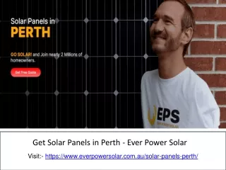get solar panels in perth ever power solar