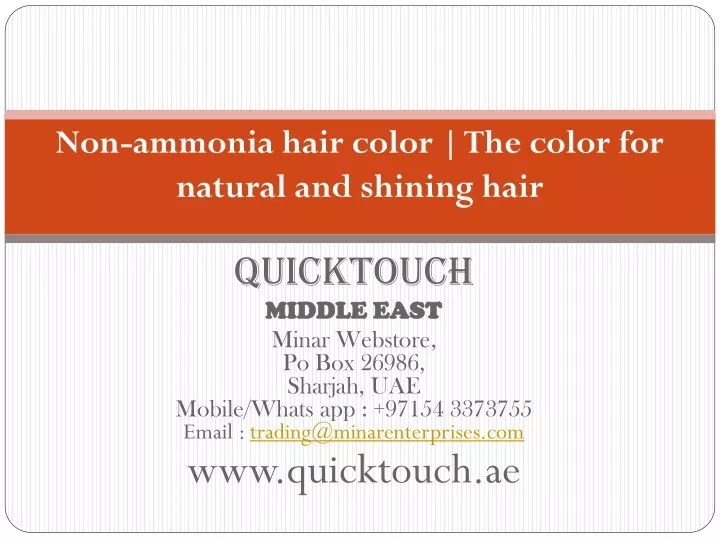 non ammonia hair color the color for natural and shining hair